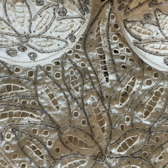 Vintage Elegant Cream Lace Bustier TOP - Picture 12 of 13